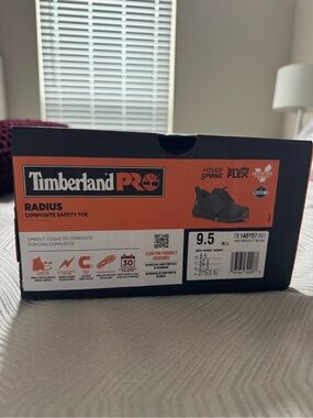 Timberland PRO Kids Safety Shoes - Black and Orange Box